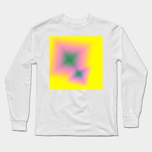 YELLOW PINK GREEN TEXTURE ART Long Sleeve T-Shirt